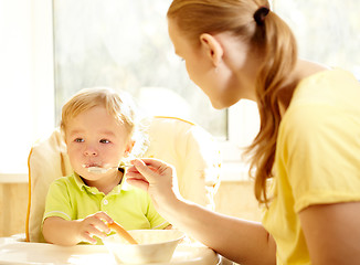 Image showing Kid's breakfast.