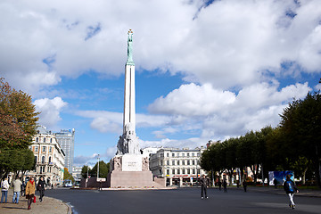 Image showing The Freedom Monument in Riga, Latvia.