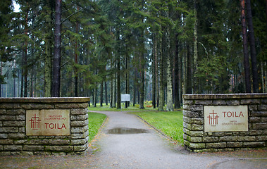Image showing Cemetery of German soldiers in Toila, Estonia.