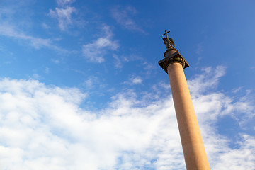 Image showing Alexander Column in St. Petersburg.