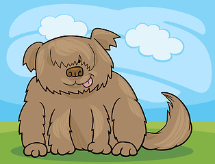 Image showing Sheepdog shaggy dog cartoon illustration