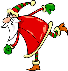 Image showing santa claus christmas cartoon illustration