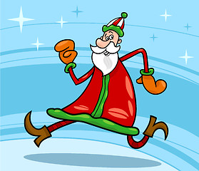 Image showing santa claus christmas cartoon illustration