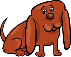 Image showing funny little dog cartoon illustration