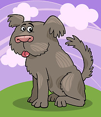 Image showing Sheepdog shaggy dog cartoon illustration