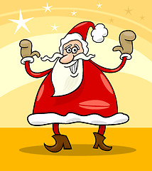 Image showing santa claus christmas cartoon illustration