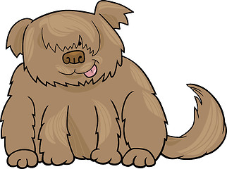 Image showing Sheepdog shaggy dog cartoon illustration
