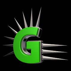 Image showing prickles letter g