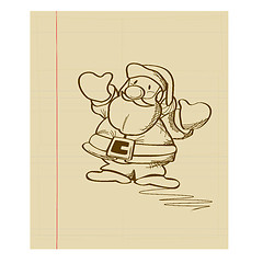 Image showing Santa doodle