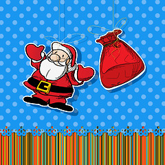 Image showing Santa sticker