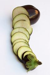 Image showing Sliced aubergine