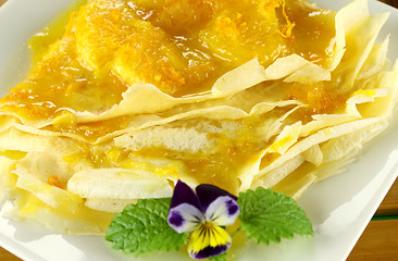 Image showing Orange Crepes