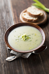 Image showing Leek soup