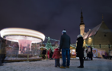 Image showing The christmas market in Tallinn