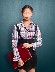 Image showing Asian Girl With Laptop