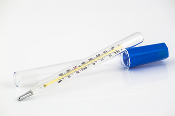 Image showing Glass mercury thermometer