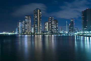 Image showing modern Tokyo at night