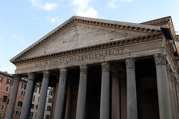 Image showing pantheon facade