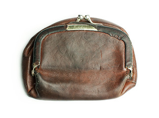 Image showing Old ladies leather purse