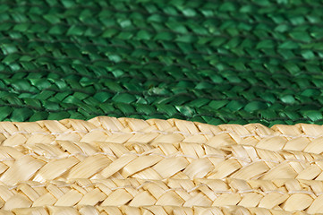 Image showing Woven straw background