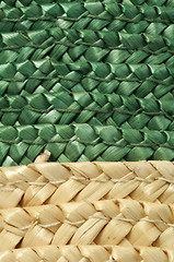 Image showing Woven straw background