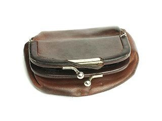 Image showing Old ladies leather purse