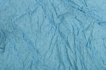Image showing Crumpled blue paper
