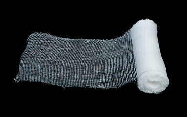 Image showing White roll bandage