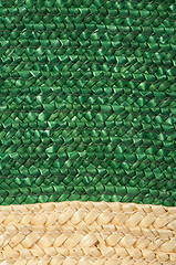 Image showing Woven straw background