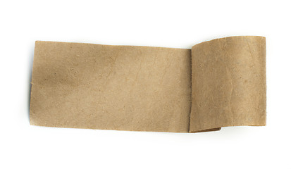 Image showing Brown paper label