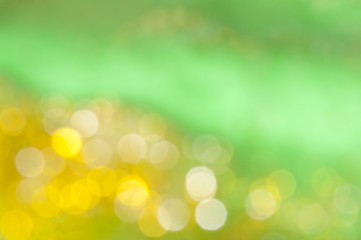 Image showing Holiday shiny blurry lights in yellow colors