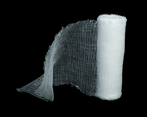 Image showing White roll bandage