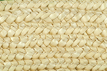 Image showing Woven straw background