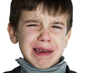 Image showing Face of crying child