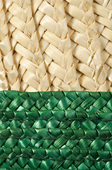 Image showing Woven straw background