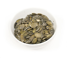 Image showing Roasted pumpkin shelled seeds