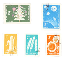 Image showing Collectible postage stamps from Bulgaria