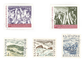 Image showing Collectible postage stamps with Lenin