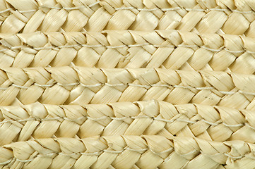 Image showing Woven straw background