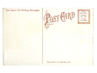 Image showing Old greeting card from USA