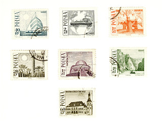 Image showing Collectible post stamps from Poland