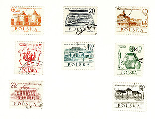 Image showing Collectible postage stamps from Poland