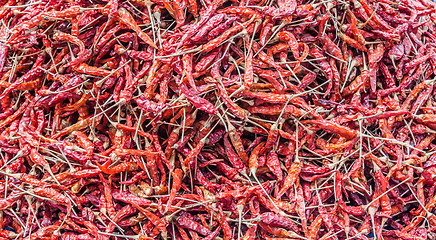 Image showing Dried red pepper