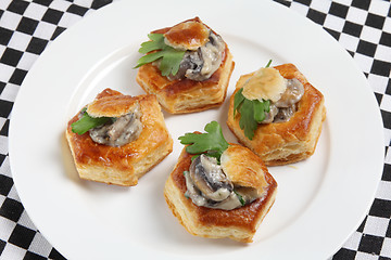 Image showing Plate of vol au vennts high angle