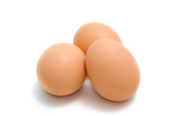 Image showing Three eggs