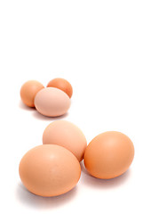 Image showing Brown eggs