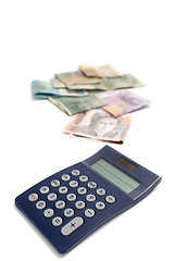 Image showing Money and Calculator