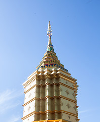 Image showing The beauty of Thai northern lanna style architecture in the temp