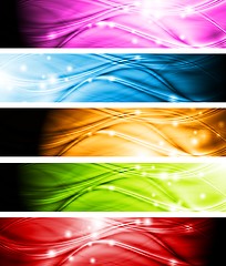 Image showing Vibrant vector banners