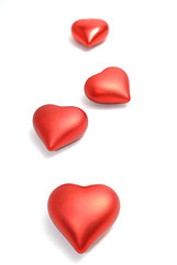 Image showing 4 red hearts